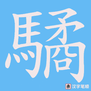 驈